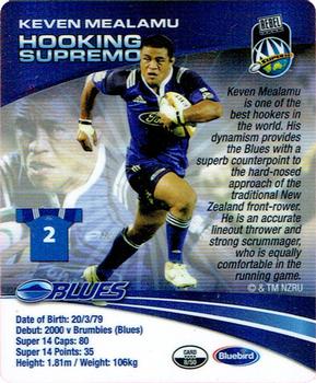 2008 Bluebird Foods Rugby Superstars #8 Keven Mealamu Back